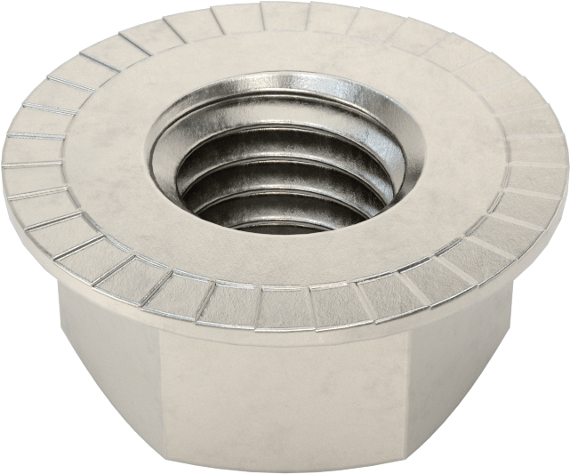 Deforme Dişli Flanş Somunları, 18-8 Paslanmaz Çelik, 1/2"-13 Boyut