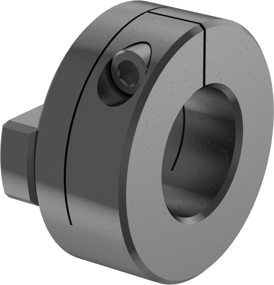 Yüksek Paralel Sapma Esnek Şaft Kaplini, Sıkıştırma, Alüminyum, 2-3/8" Uzunluk, 25 mm Çaplı Yuvarlak Mil için