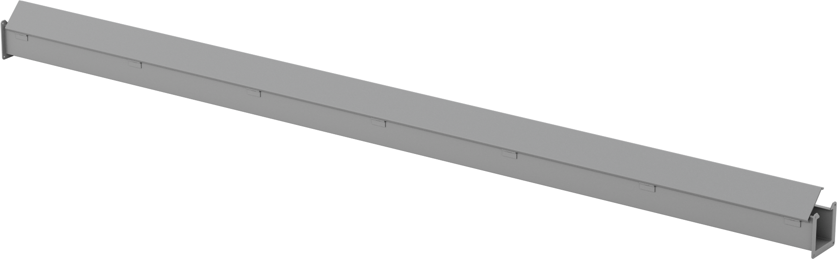 Toz Dayanıklı Yuvarlanma Yolu, 4 inç Genişlik x 4 inç Derinlik, 10 Fit Uzunluk