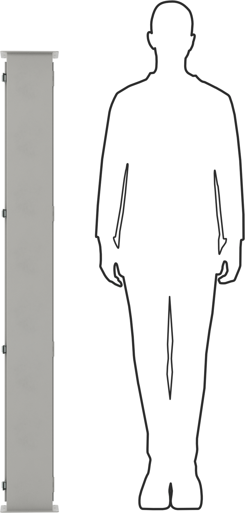 Toz Dayanıklı Yuvarlanma Yolu, 6“ Genişlik x 6” Derinlik, 5 Fit Uzunluk