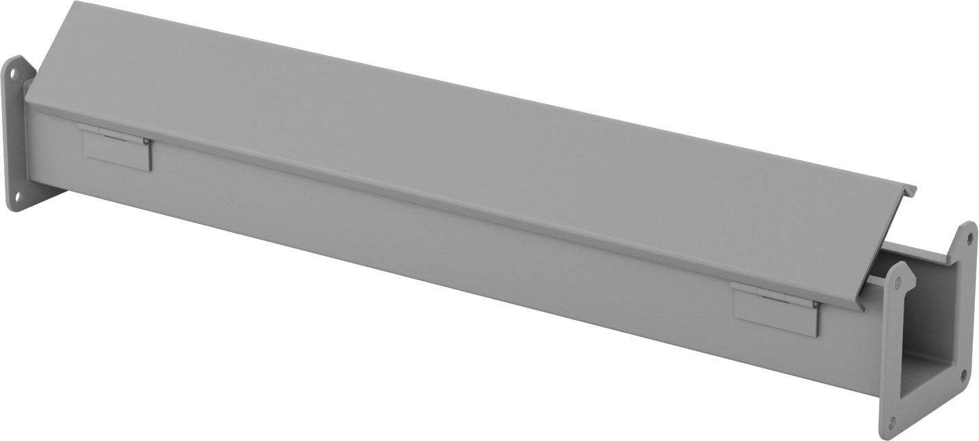 Toz Dayanıklı Yuvarlanma Yolu, 2-1/2“ Genişlik x 2-1/2” Derinlik, 2 Ayak Uzunluk