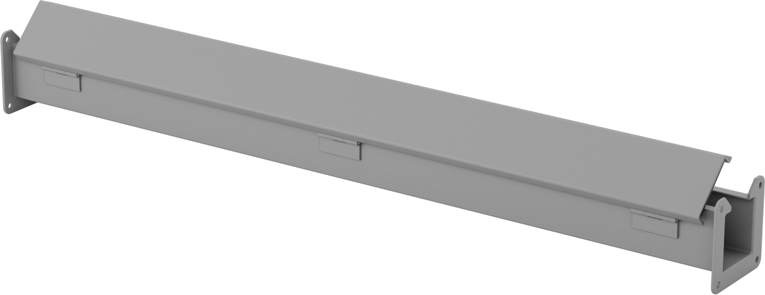 Toz Dayanıklı Yuvarlanma Yolu, 2-1/2“ Genişlik x 2-1/2” Derinlik, 3 Fit Uzunluk