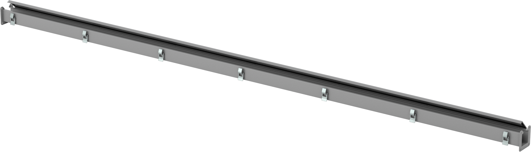 Toz Dayanıklı Yuvarlanma Yolu, 2-1/2“ Genişlik x 2-1/2” Derinlik, 10 Fit Uzunluk