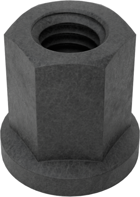 Fiberglas flanş somunu, 3/8"-16 Diş Boyutu