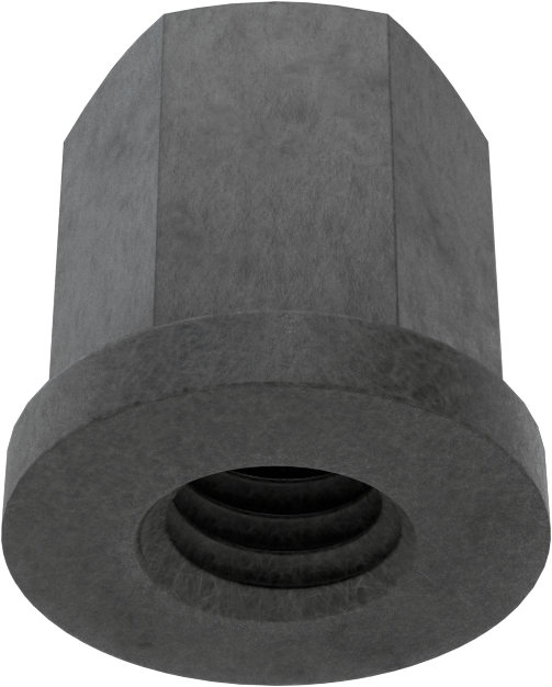 Fiberglas flanş somunu, 3/8"-16 Diş Boyutu