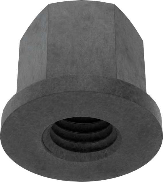 Fiberglas flanş somunu, 1/2"-13 Diş Boyutu