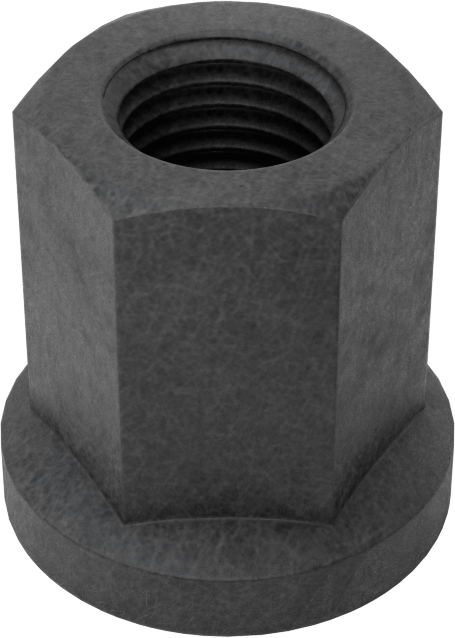 Fiberglas flanş somunu, 3/8"-24 Diş Boyutu