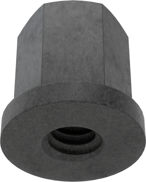 Fiberglas flanş somunu, 1/4"-20 Diş Boyutu