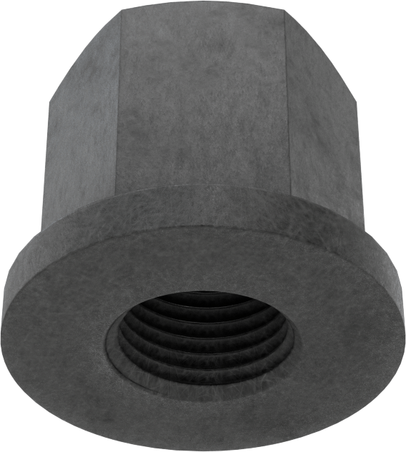 Fiberglas flanş somunu, 1/2"-20 Diş Boyutu