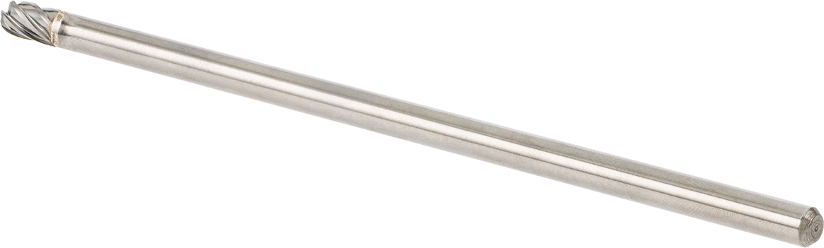 Yumuşak Metaller ve Plastik için Ekstra Uzun Frez, Yuvarlak Silindir, 1/4" Baş Çapı