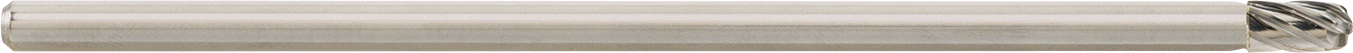 Yumuşak Metaller ve Plastik için Ekstra Uzun Frez, Yuvarlak Silindir, 1/4" Baş Çapı