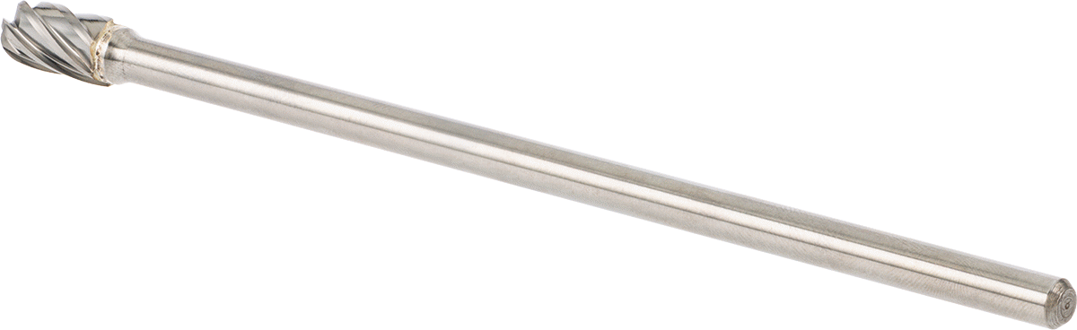 Yumuşak Metaller ve Plastik için Ekstra Uzun Frez, Yuvarlak Silindir, 3/8" Baş Çapı