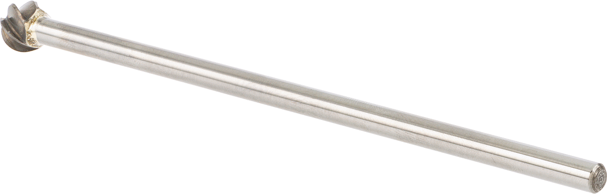 Yumuşak Metaller ve Plastik için Ekstra Uzun Frez, Bilye, 1/2" Baş Çapı
