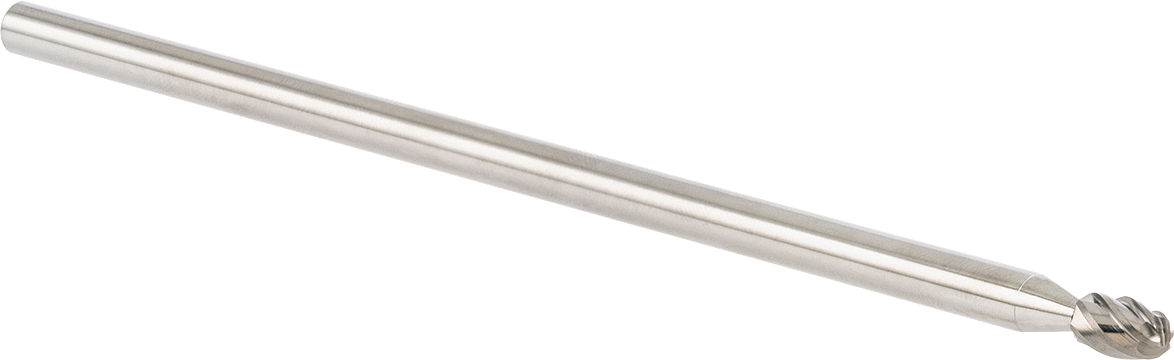 Yumuşak Metaller ve Plastik için Ekstra Uzun Frez, Oval, 1/4" Baş Çapı