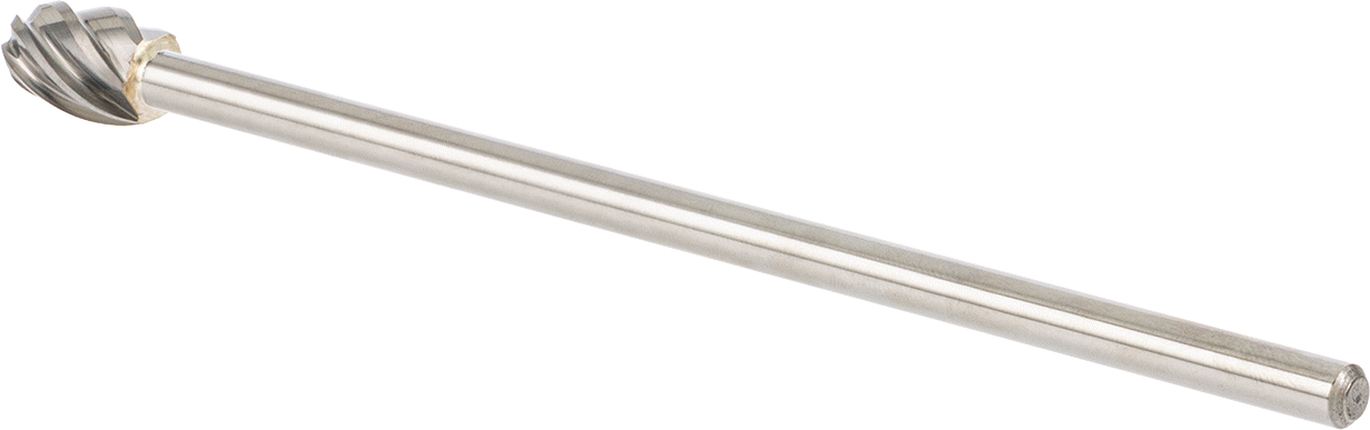 Yumuşak Metaller ve Plastik için Ekstra Uzun Frez, Oval, 1/2" Baş Çapı