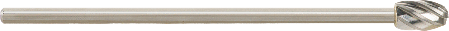 Yumuşak Metaller ve Plastik için Ekstra Uzun Frez, Oval, 1/2" Baş Çapı