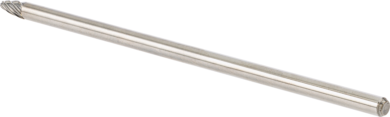 Yumuşak Metaller ve Plastik için Ekstra Uzun Frez, Yuvarlak Ağaç, 1/4" Baş Çapı