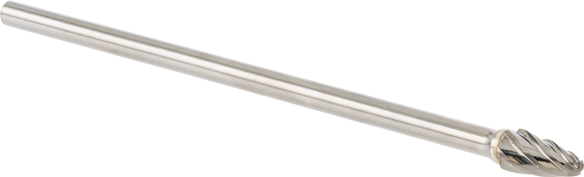 Yumuşak Metaller ve Plastik için Ekstra Uzun Frez, Yuvarlak Ağaç, 3/8" Baş Çapı