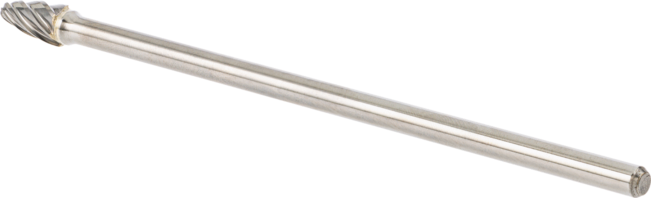 Yumuşak Metaller ve Plastik için Ekstra Uzun Frez, Yuvarlak Ağaç, 3/8" Baş Çapı