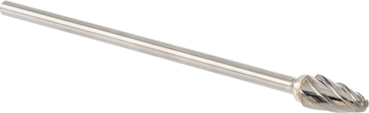 Yumuşak Metaller ve Plastik için Ekstra Uzun Frez, Yuvarlak Ağaç, 1/2" Baş Çapı