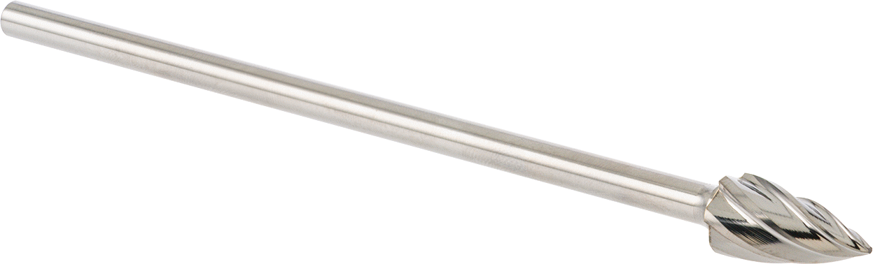 Yumuşak Metaller ve Plastik için Ekstra Uzun Frez, Sivri Uçlu Ağaç, 1/2" Baş Çapı