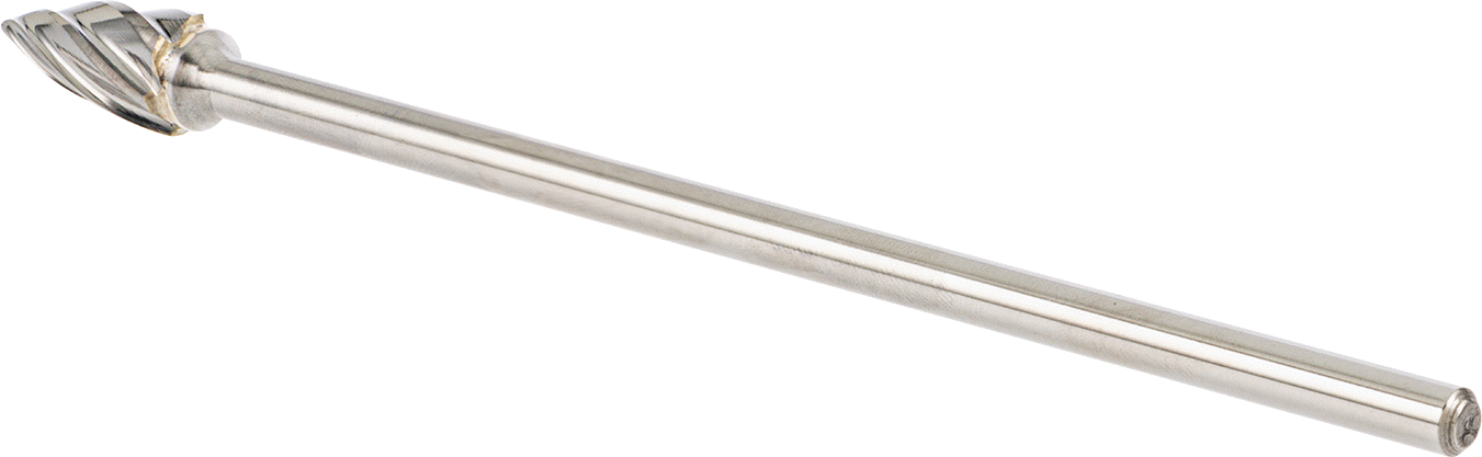 Yumuşak Metaller ve Plastik için Ekstra Uzun Frez, Sivri Uçlu Ağaç, 1/2" Baş Çapı