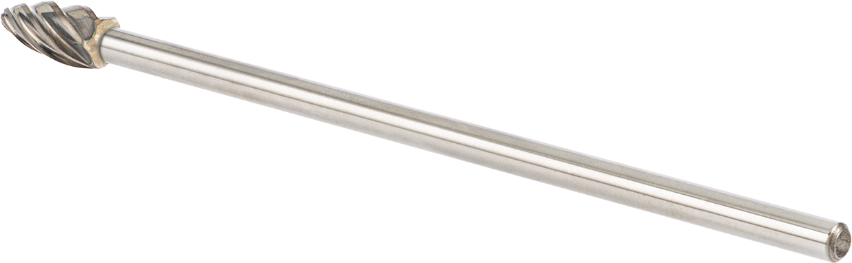 Yumuşak Metaller ve Plastik için Ekstra Uzun Frez, Alev, 1/2" Baş Çapı