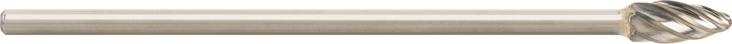 Yumuşak Metaller ve Plastik için Ekstra Uzun Frez, Alev, 1/2" Baş Çapı