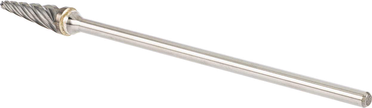 Yumuşak Metaller ve Plastik için Ekstra Uzun Frez, Yuvarlak Konik Koni, 1/2" Baş Çapı