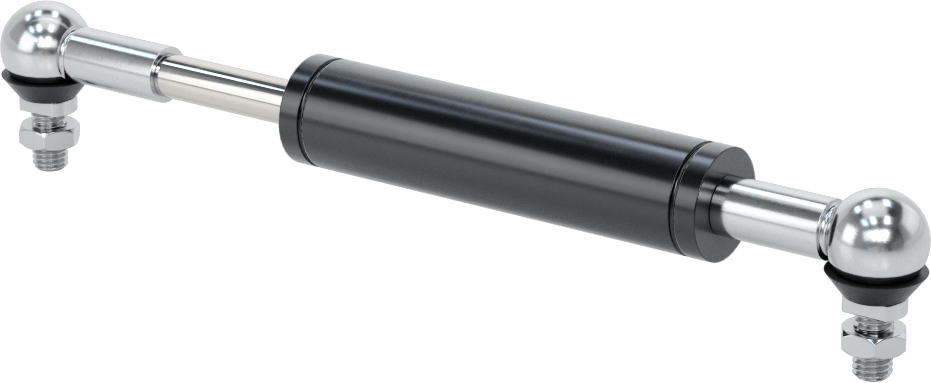 Sıkıştırma ve Uzatma Lineer Hız Sınırlayıcı, 1" Strok Uzunluğu, 5,3" Uzatılmış Uzunluk