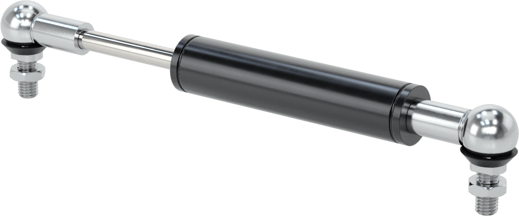 Sıkıştırma ve Uzatma Lineer Hız Sınırlayıcı, 2" Strok Uzunluğu, 8,2" Uzatılmış Uzunluk