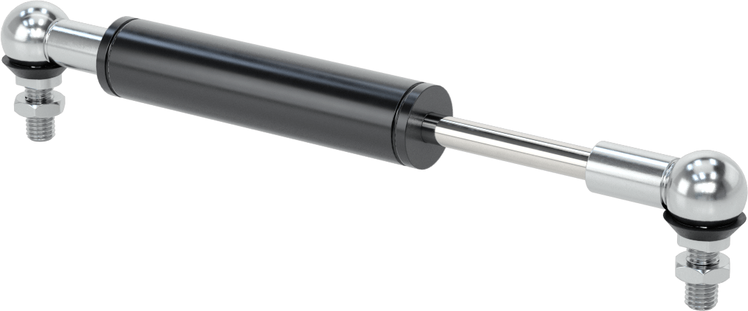 Sıkıştırma ve Uzatma Lineer Hız Sınırlayıcı, 2" Strok Uzunluğu, 8,2" Uzatılmış Uzunluk