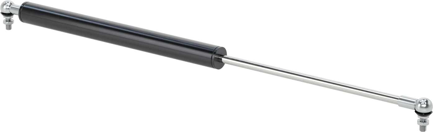 Sıkıştırma ve Uzatma Lineer Hız Sınırlayıcı, 9,8" Strok Uzunluğu, 24,4" Uzatılmış Uzunluk