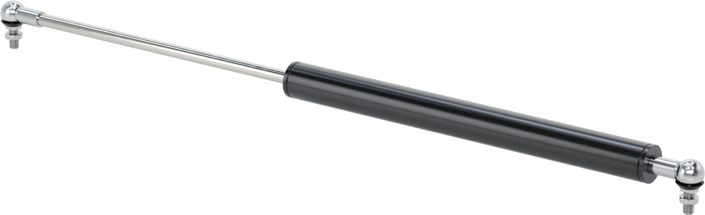 Sıkıştırma ve Uzatma Lineer Hız Sınırlayıcı, 9,8" Strok Uzunluğu, 24,4" Uzatılmış Uzunluk