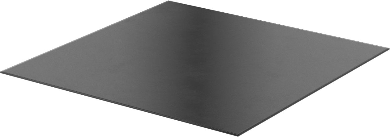 Statik Elektrik Giderici Yağa Dayanıklı Levha, Buna-N Kauçuk, 12" x 12", 1/16" Kalınlık