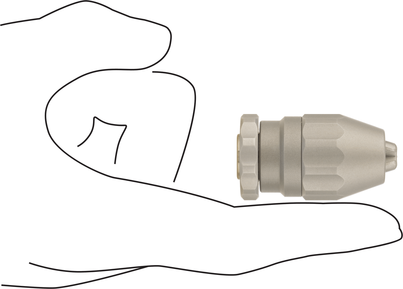 Korozyona Dayanıklı Konik Montajlı Anahtarsız Matkap Mandreni, Jacobs Konik No. 0, 0,012“-5/32” Uç Şaft Boyutu için