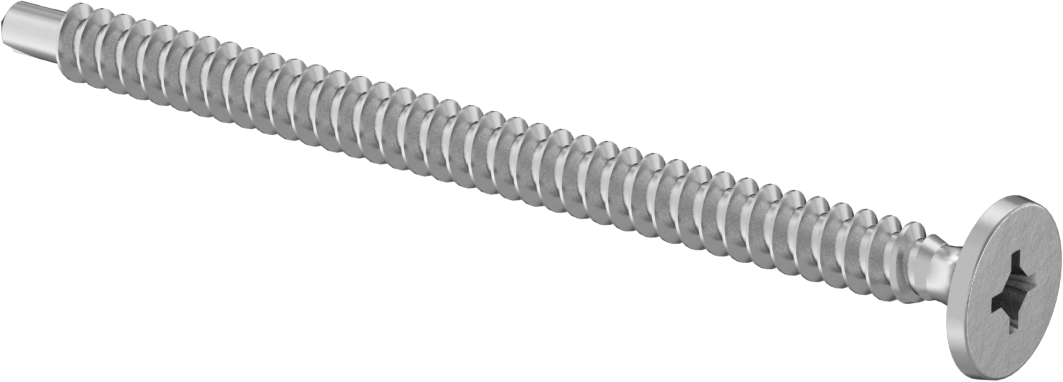 Çinko Kaplı Çelik Delme Vidaları, Alçıpanı Metal Çerçeveye Birleştirir, Numara 8 Boyut, 2-1/2" Uzunluk