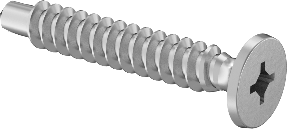 Çinko Kaplı Çelik Delme Vidaları, Alçıpanı Metal Çerçeveye Birleştirir, 10 Numaralı Boyut, 1-1/4" Uzunluk