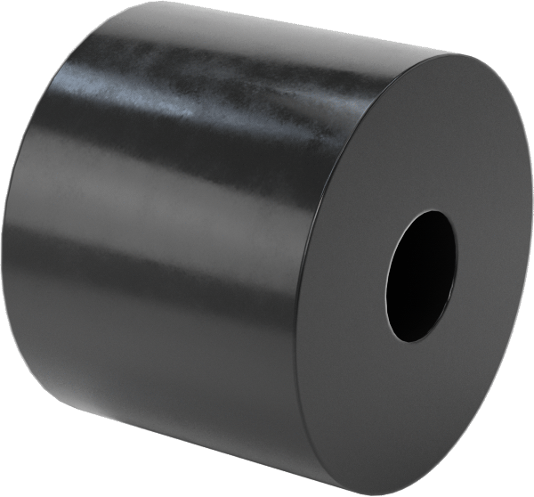 Titreşim Sönümleyici Dişsiz Ara Parça, 1-1/4" OD, 1" Uzunluk, 3/8" Vida Boyutu için