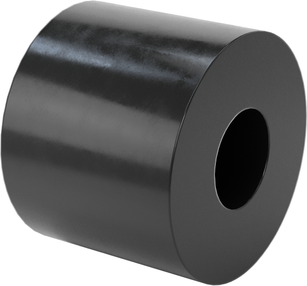 Titreşim Sönümleyici Dişsiz Ara Parça, 1-1/4" OD, 1" Uzunluk, 1/2" Vida Boyutu için