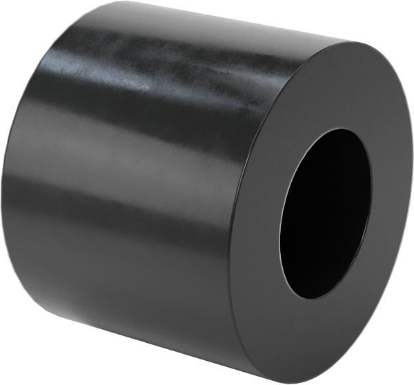 Titreşim Sönümleyici Dişsiz Ara Parça, 1-1/4" OD, 1" Uzunluk, 5/8" Vida Boyutu için