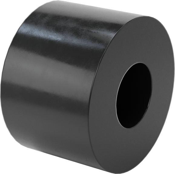 Titreşim Sönümleyici Dişsiz Ara Parça, 1-1/2" OD, 1" Uzunluk, 5/8" Vida Boyutu için