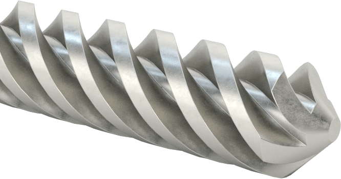 1018 Karbonlu Çelik Hassas Acme Kılavuz Vida, Hızlı Hareket, Sağ El, 3/8"-5 Diş, 6 Fit Uzunluk, 5:1 Speed