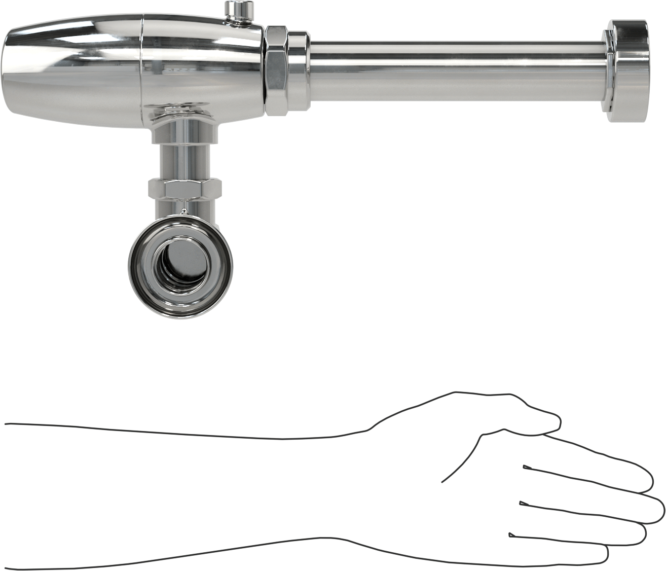 American Standard Sifon Valfi, Tuvaletler için Temassız, 1,6 Gpf, 6065161.002 Numaralı