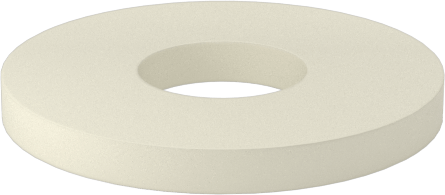 Yağa Dayanıklı Buna-N Kauçuk Sızdırmazlık Pulları, 4 Numaralı Vida Boyutu için, 0.120" ID, 0.313" OD