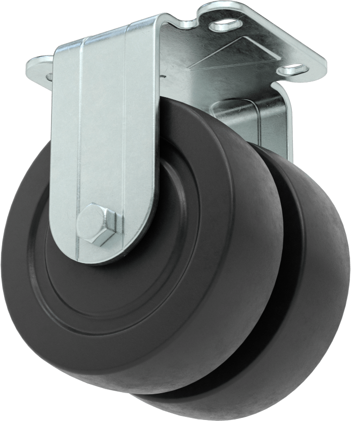 Cart-King Tekerlek, Rigid, 4" Çap 70A Durometre Tekerlek, Rulman