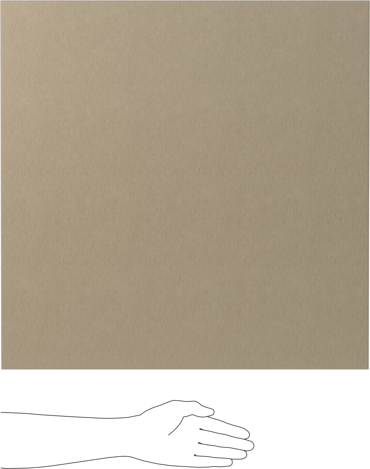 Garolit Levha, 24“ Genişlik x 24” Uzunluk, 1/4" Kalınlık