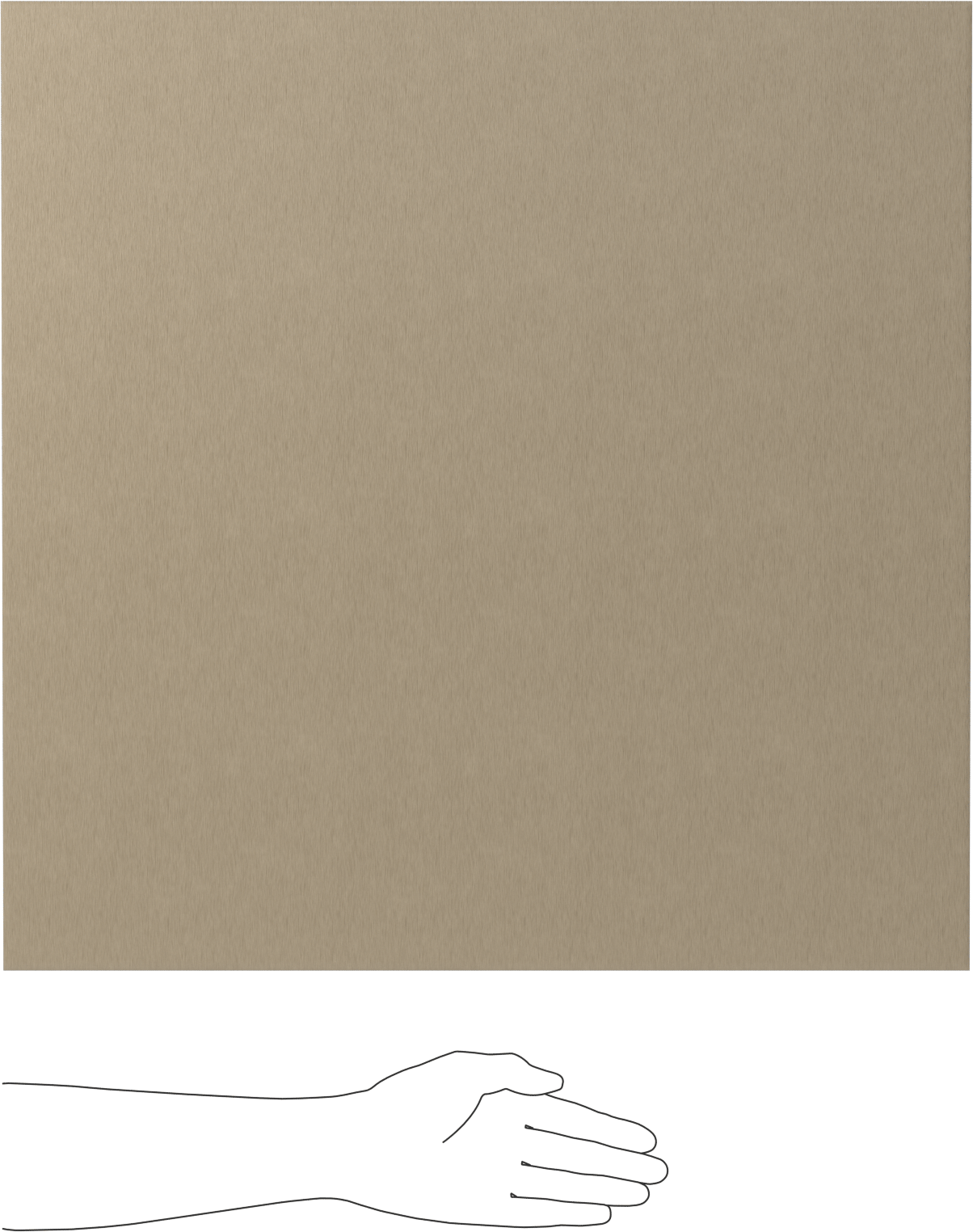 Garolit Levha, 24“ Genişlik x 24” Uzunluk, 3/8" Kalınlık