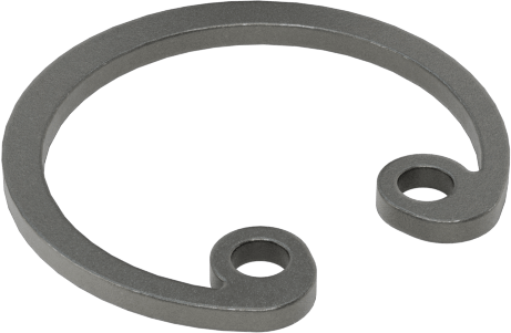 İç Tutma Halkası, 1/4" İç Çap için, Siyah Fosfatlı 1060-1090 Yay Çeliği