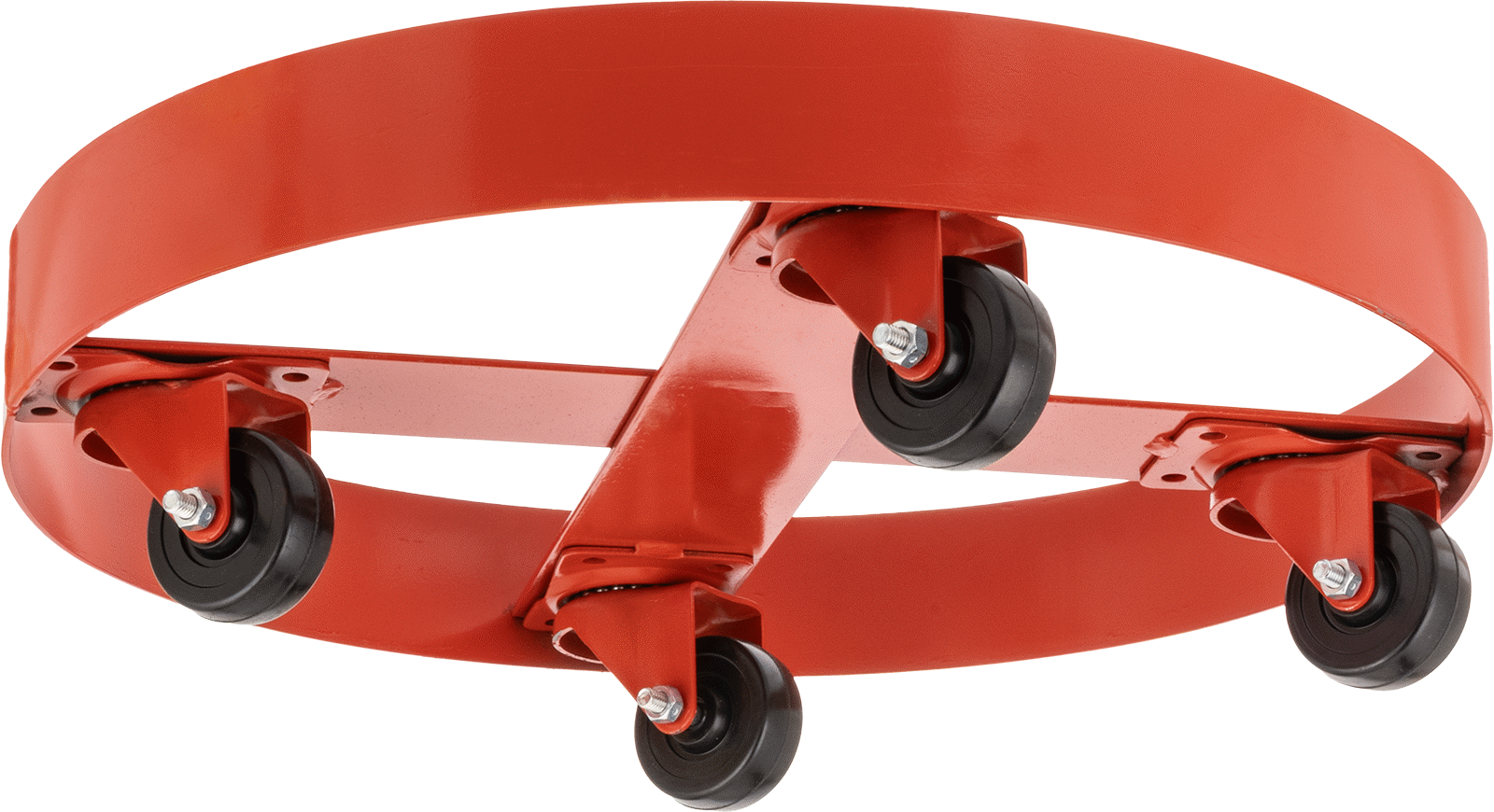 Çelik Tambur Arabası, Çapraz Destek, 700 lb. Kapasite, 19.25" ID, 3,75" Yüksek Platform